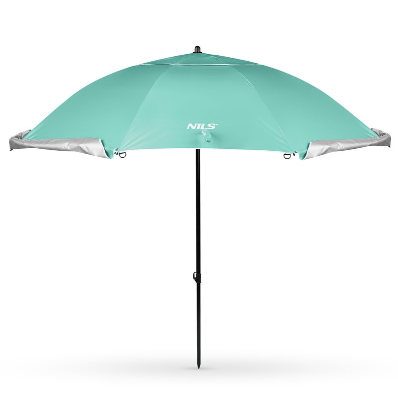 Parasol plażowy NILS CAMP NC17114 2w1 XXL 240 cm Zielony