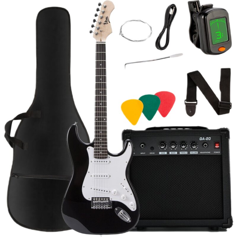 Gitara elektryczna V-TONE EGA 39 BK 4/4 Czarny