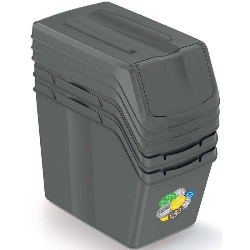 Kosz na śmieci KEDEN SortiBox ISWB20S3 3 x 20L Szary