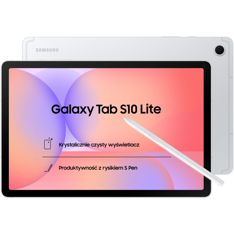 Tablet SAMSUNG Galaxy Tab S10 Lite 10.9" 6/128GB 5G Wi-Fi Srebrny + Rysik S Pen
