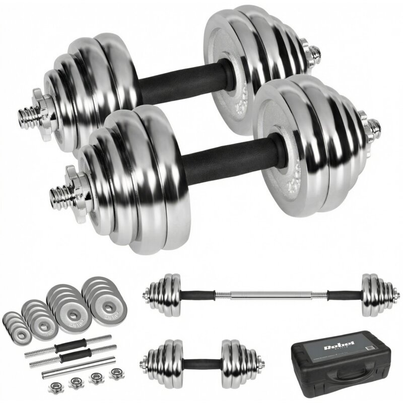 Zestaw hantli REBEL ACTIVE RBA-2326-30 (4 x 0.5 / 4 x 1.25 / 8 x 2.5 kg)