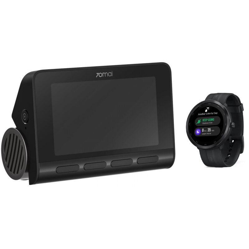 Wideorejestrator 70MAI A800S 4K + Maimo Watch R WT2001 GPS Czarny