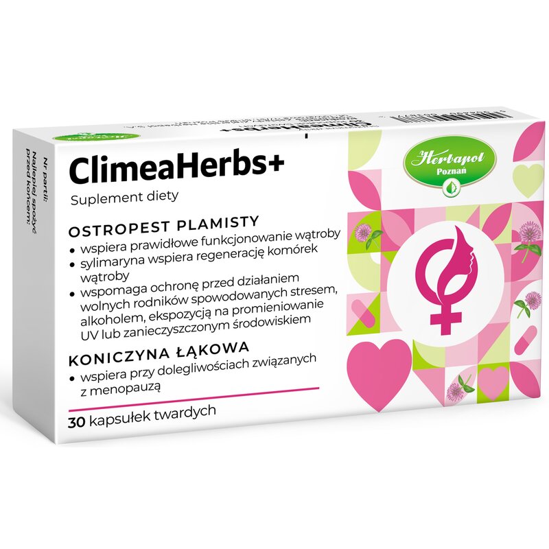 Suplement diety HERBAPOL Climeaherb S+ Ostropest plamisty (30 kapsułek)
