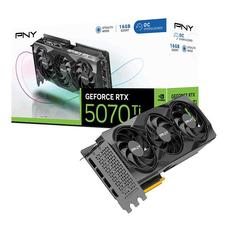 Karta graficzna PNY GeForce RTX 5070 Ti OC 3F 16GB DLSS 4.5