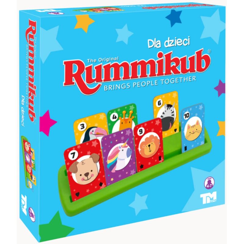 Gra towarzyska RUMMIKUB Dla dzieci LMD1687