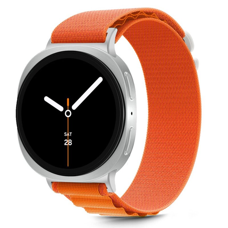 Pasek TECH-PROTECT Nylon Pro do Samsung Galaxy Watch 8/Classic (szerokość paska 22 mm) Pomarańczowy
