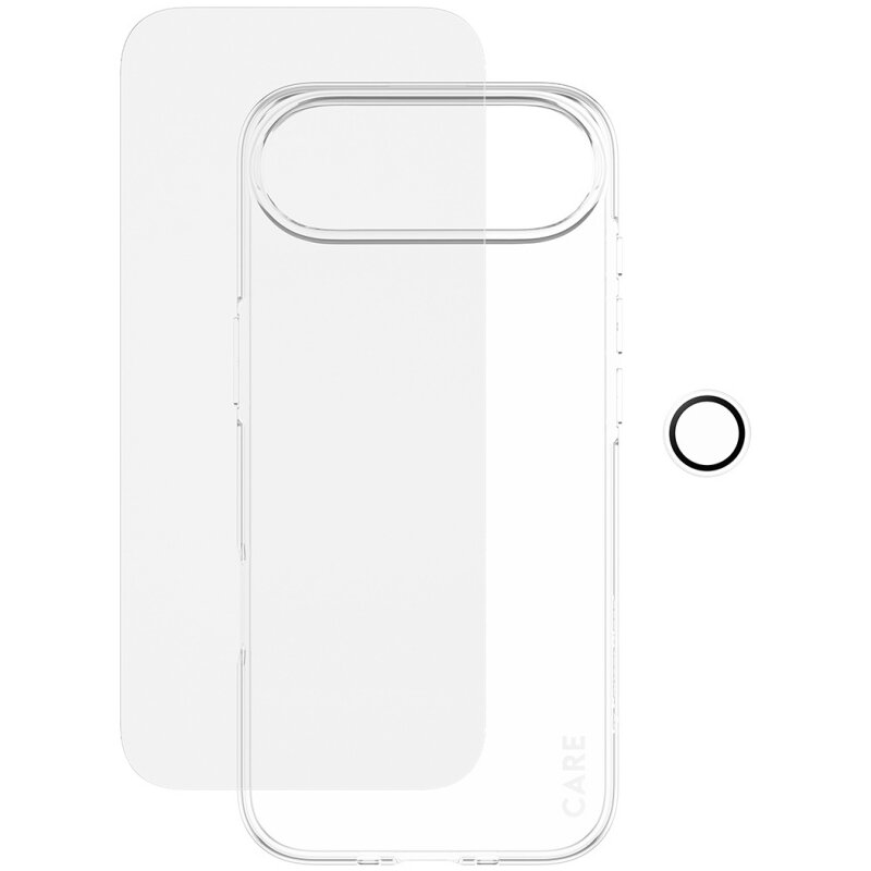 Etui PANZERGLASS Care Fashionable Combo 3w1 do Apple iPhone Air Przezroczysty + Szkło hartowane + Szkło na obiektyw