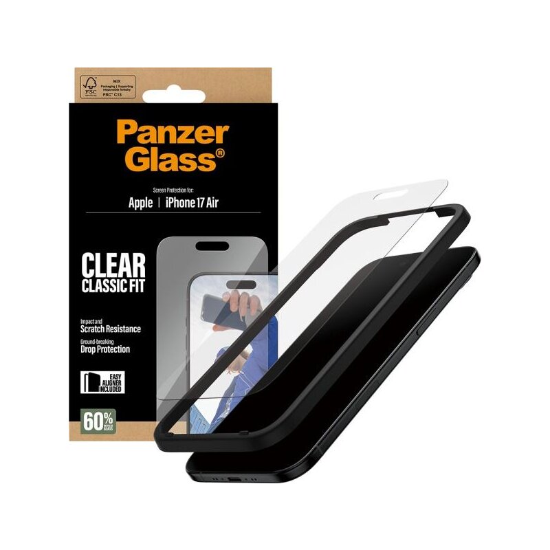 PanzerGlass Classic Fit EasyAligner do iPhone Air