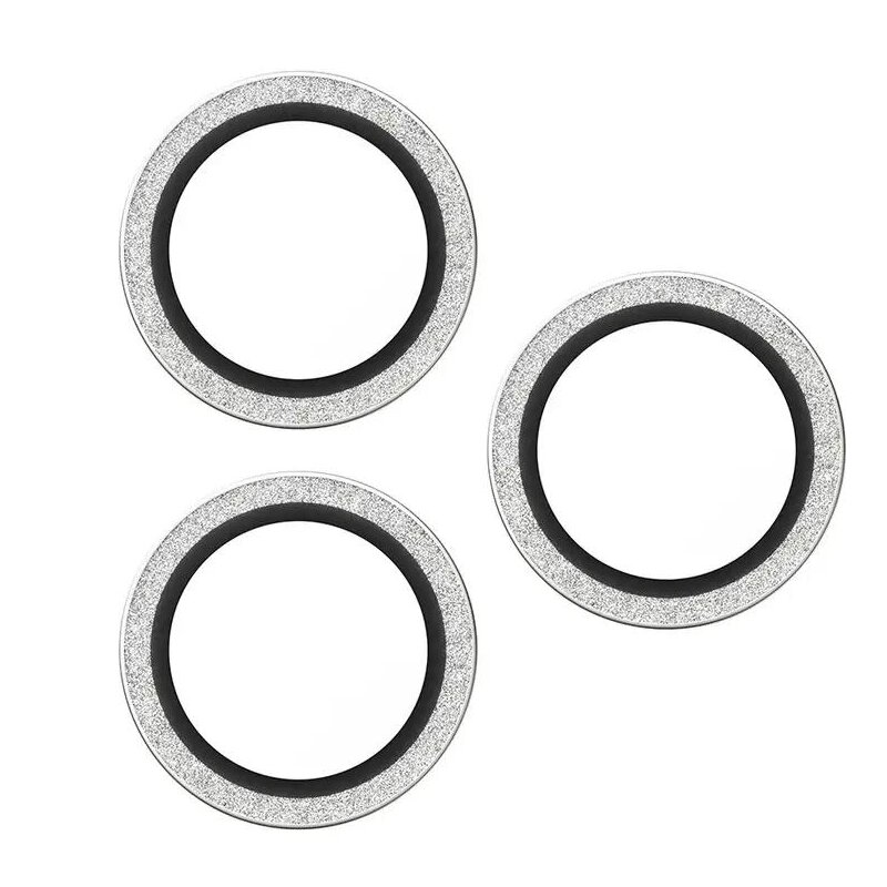 PanzerGlass Hoops Glitter do iPhone 17 Pro / 17 Pro Max / 16 Pro / 16 Pro Max Srebrny