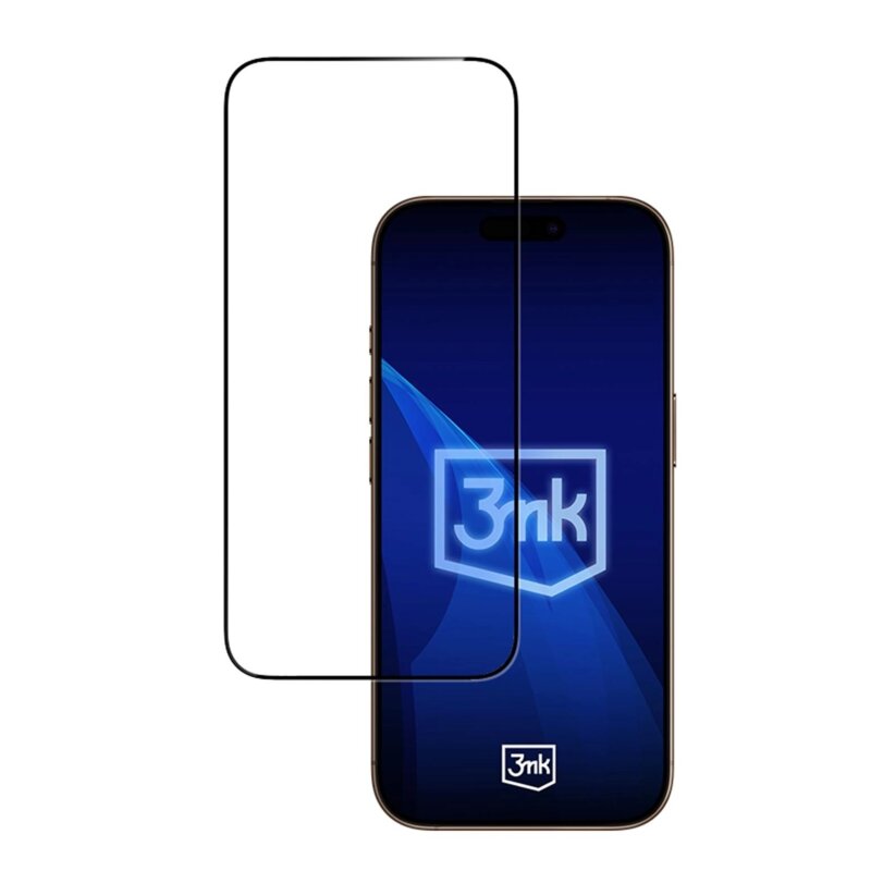Szkło hartowane 3MK HardGlass Max Black do Apple iPhone 17 Pro Max