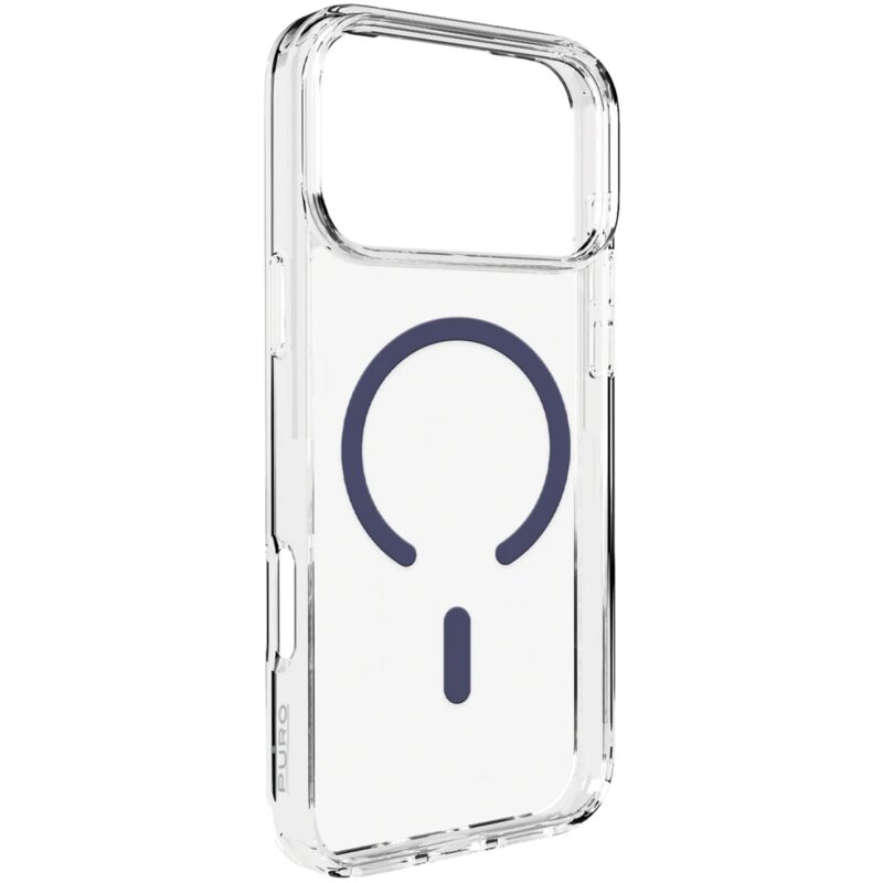 Etui PURO Lite Mag do Apple iPhone 17 Pro Max Przezroczysto-niebieski