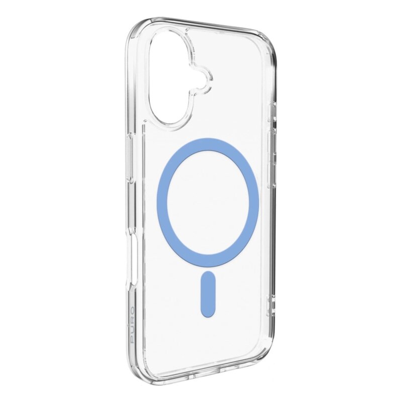 Etui PURO Lite Mag do Apple iPhone 17 Transparentny niebieski