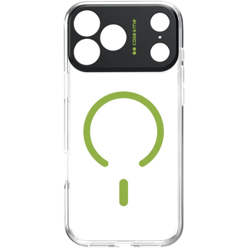 Etui CASE&ME MagColor do Apple iPhone 17 Pro Max Przezroczysto-zielony