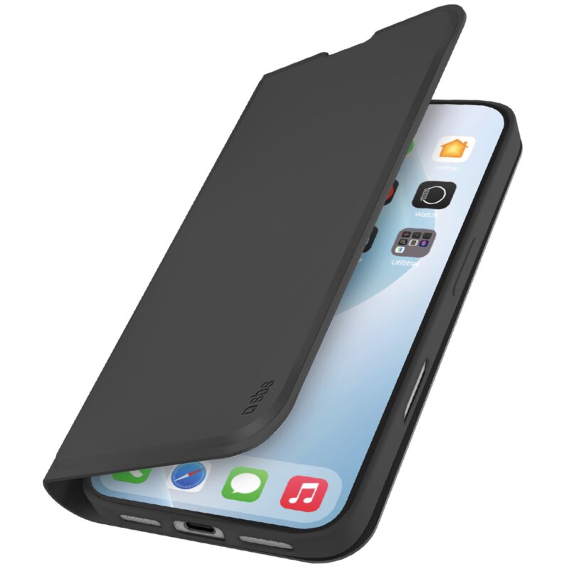 SBS Wallet Smooth do iPhone 17 Air Czarny