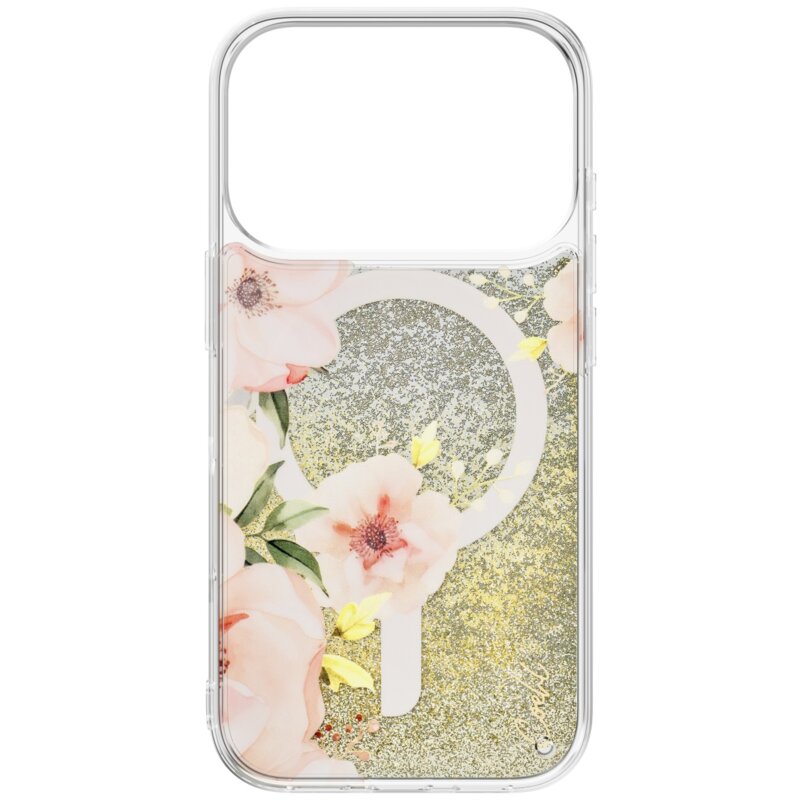 Etui UNIQ Coehl Fleurette Magnetic Charging do Apple iPhone 17 Pro Przezroczysty
