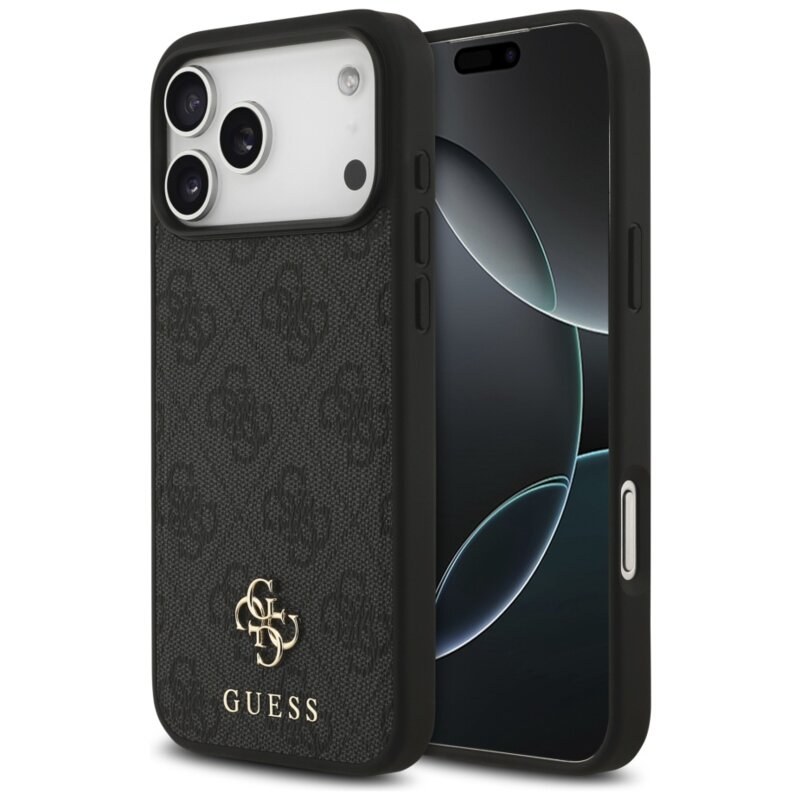 Etui GUESS 4G Small Classic Logo MagSafe do Apple iPhone 17 Pro Max Czarny