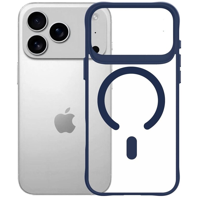 Etui 3MK Satin Guardx MagCase do Apple iPhone 17 Pro Przezroczysto-niebieski