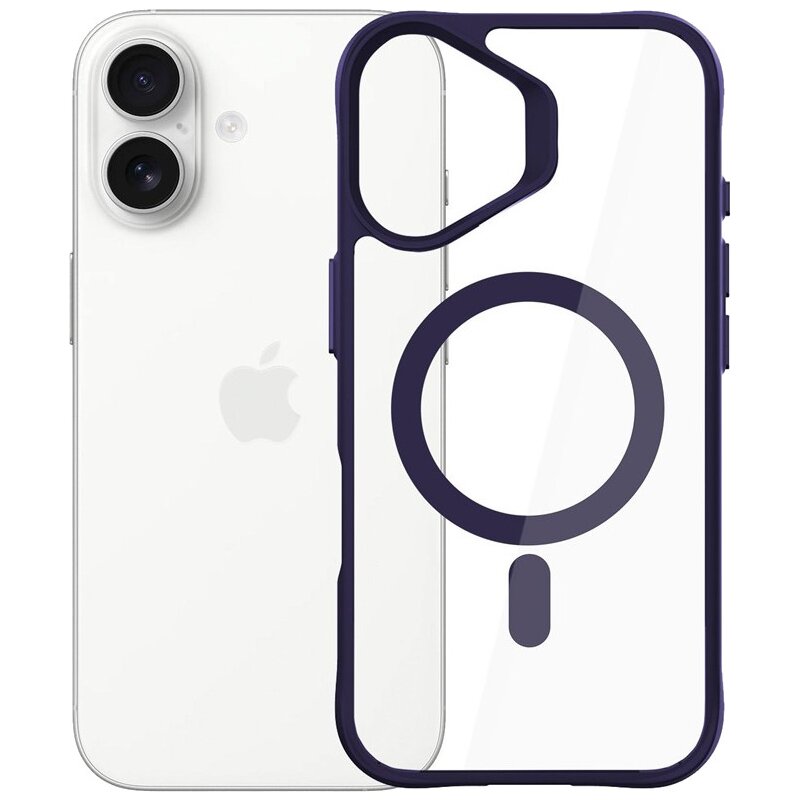 Etui 3MK Satin Guardx MagCase do Apple iPhone 17 Przezroczysto-fioletowy