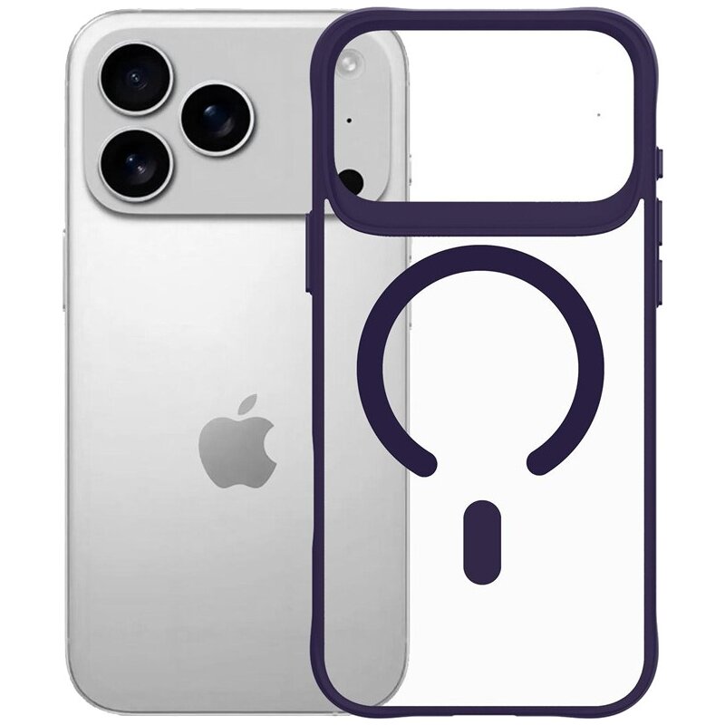 Etui 3MK Satin Guardx MagCase do Apple iPhone 17 Pro Max Przezroczysto-fioletowy