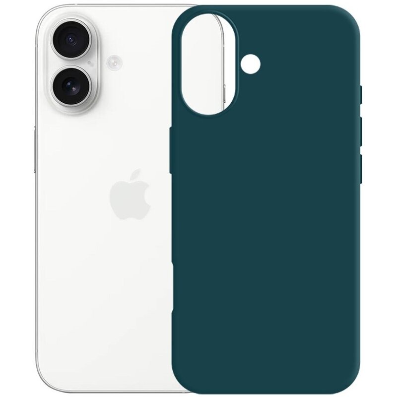 Etui 3MK Silicone Guardx do Apple iPhone 17 Ciemnozielony