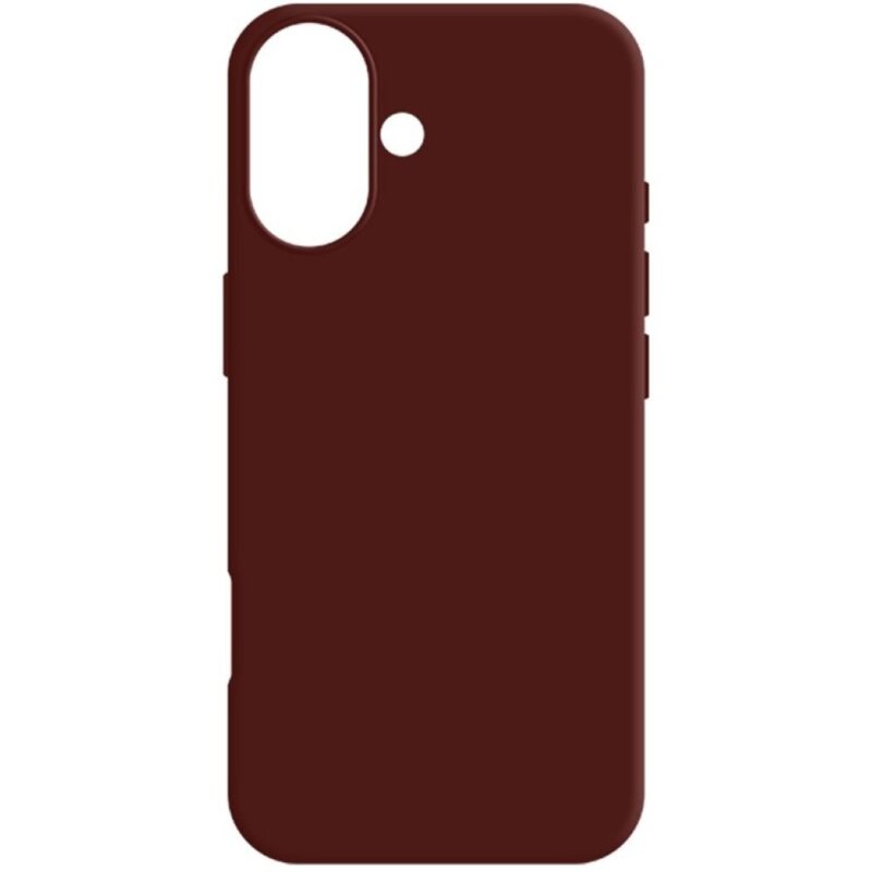 Etui 3MK Silicone Guardx do Apple iPhone 17 Ciemnoczerwony