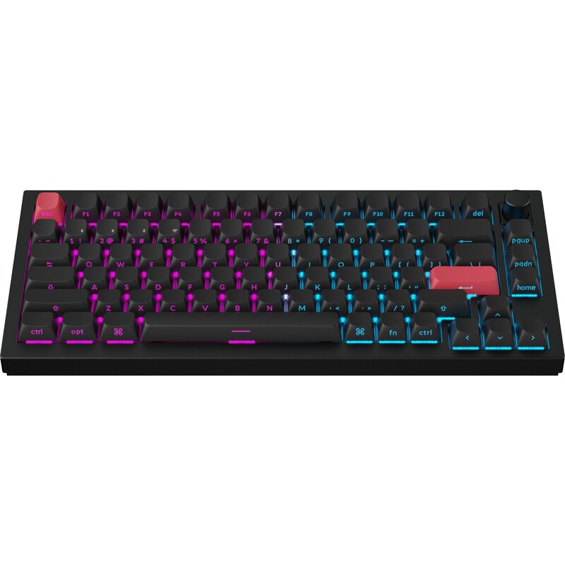 Klawiatura KEYCHRON Q1 Max Wireless Side-Printed Switch Gateron Jupiter Red Czarno-czerwony