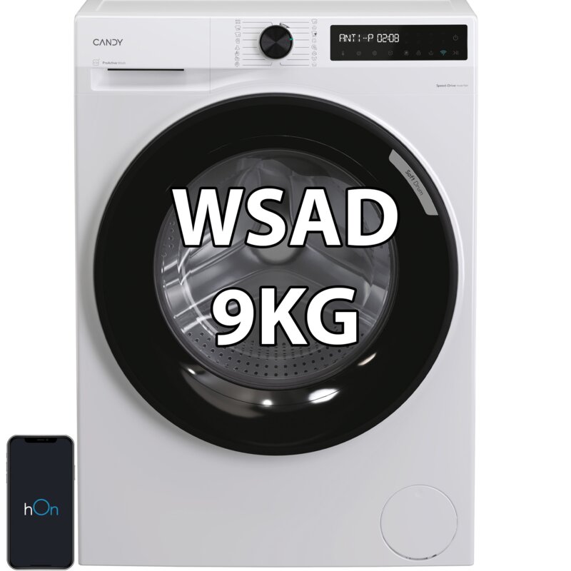 Candy ProWash 500 BR 49BL8-S Funkcje AI 9kg 1400obr/min Zdalne starowanie
