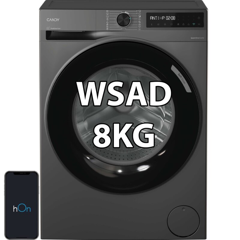 Pralka CANDY RapidÓ 48SBL6G-S 8kg Slim 40cm 1400obr Sterowanie smartfonem