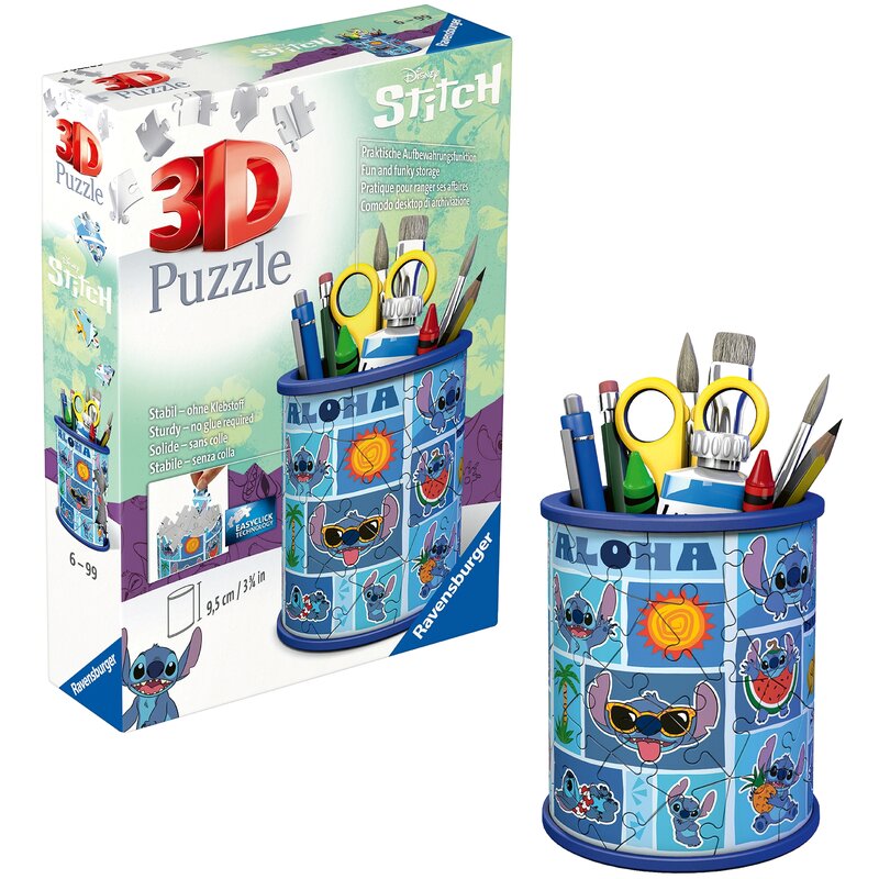 Puzzle 3D RAVENSBURGER Disney Stitch Przybornik 11642 (57 elementów)