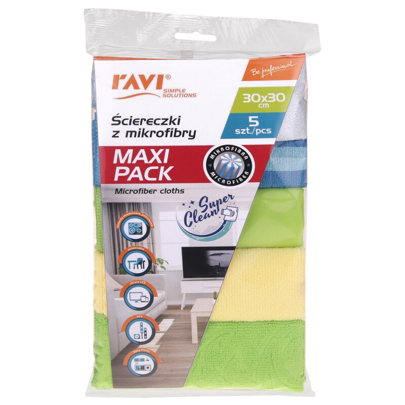 Ściereczka RAVI Simple Solution Maxi Pack 30 x 30 cm (5 sztuk)