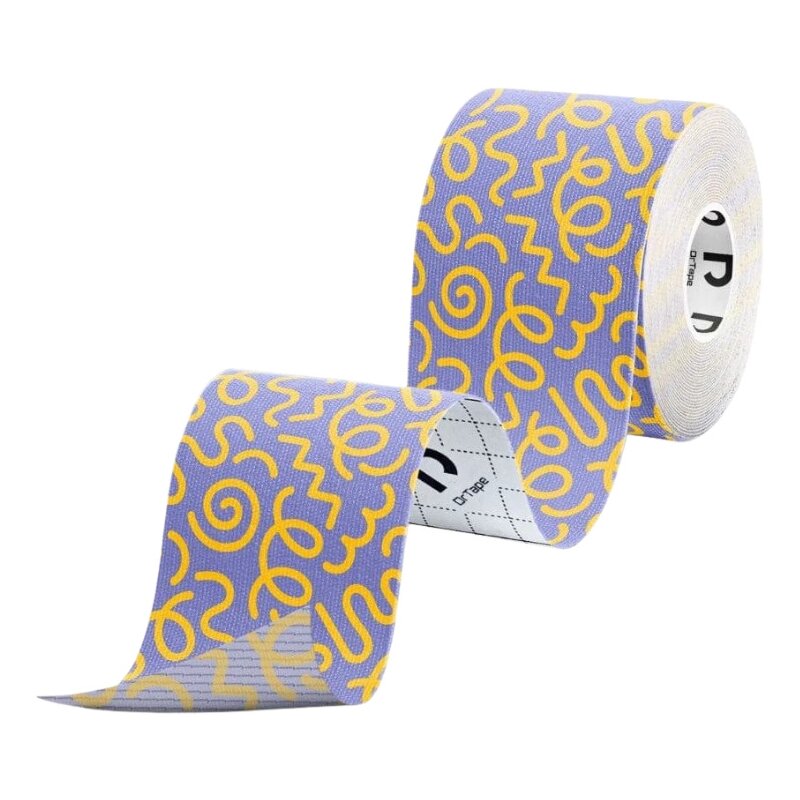 Taśma kinezjologiczna DRTAPE DR07 Fioletowo-żółty 5 x 500 cm