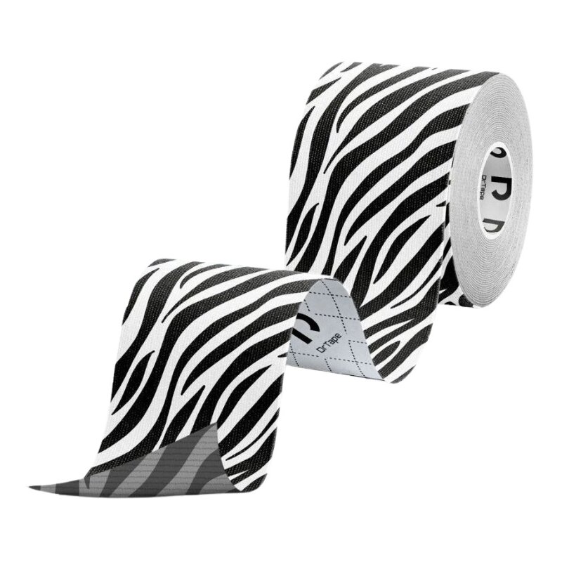 Taśma kinezjologiczna DRTAPE DR09 Biało-czarny 5 x 500 cm