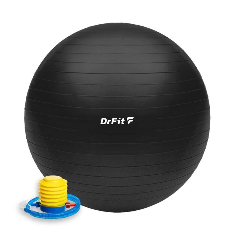 Piłka gimnastyczna DRFIT DF GB-001-5 Czarny (85 cm)