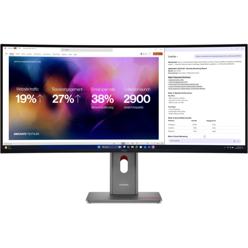 Monitor LENOVO ThinkVision P40WD-40 39.7