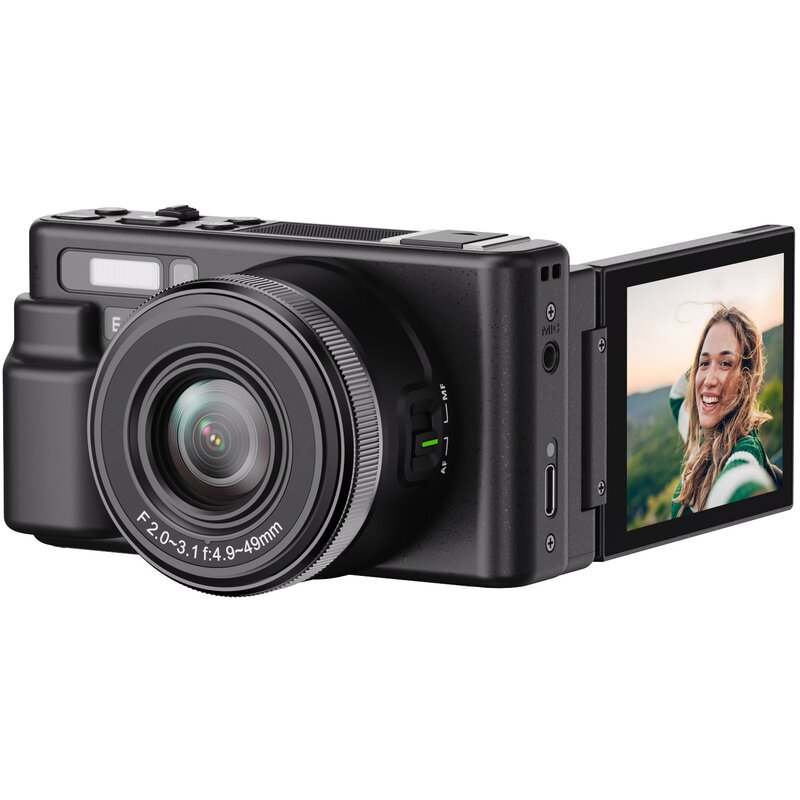 Aparat EASYPIX VX7230 PowerPro Compact Czarny, 13Mpix, 4x zoom cyfrowy, 4K