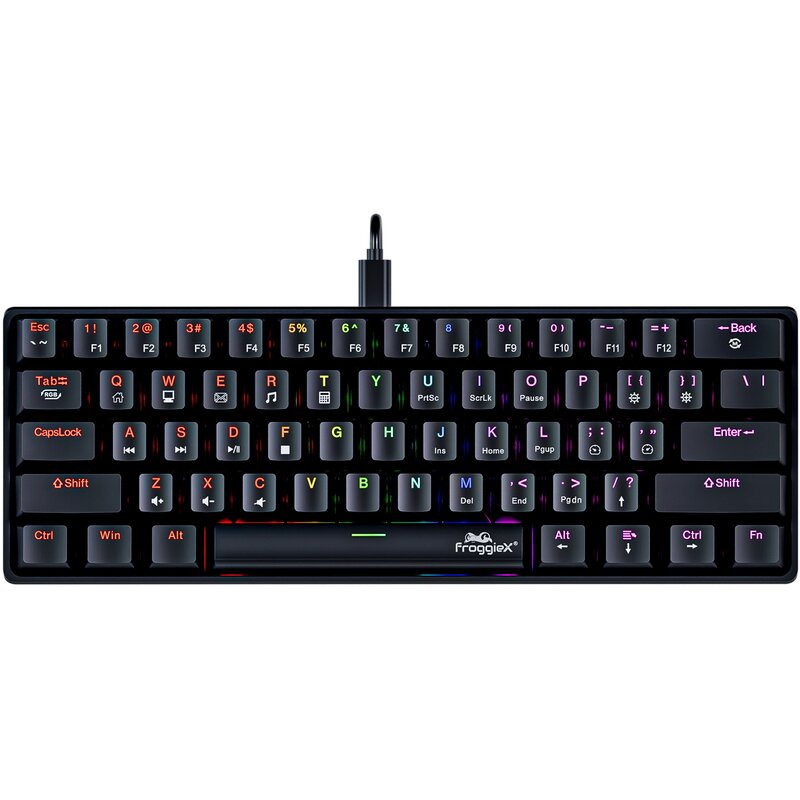 Klawiatura FROGGIEX Raven Strike FX-PC-K2-B RGB Czarny