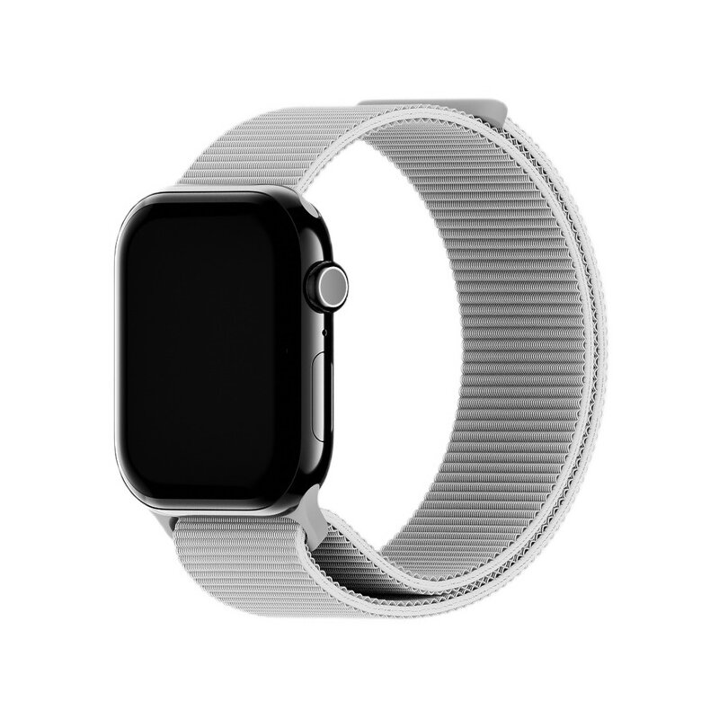 Pasek HOLDIT Nylon do Apple Watch do koperty 42/44/45/46/49 mm Szary