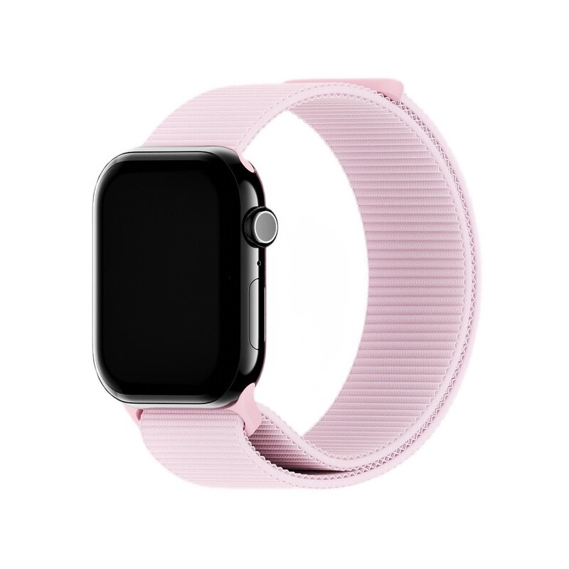 Pasek HOLDIT Nylon do Apple Watch do koperty 42/44/45/46/49 mm Różowy