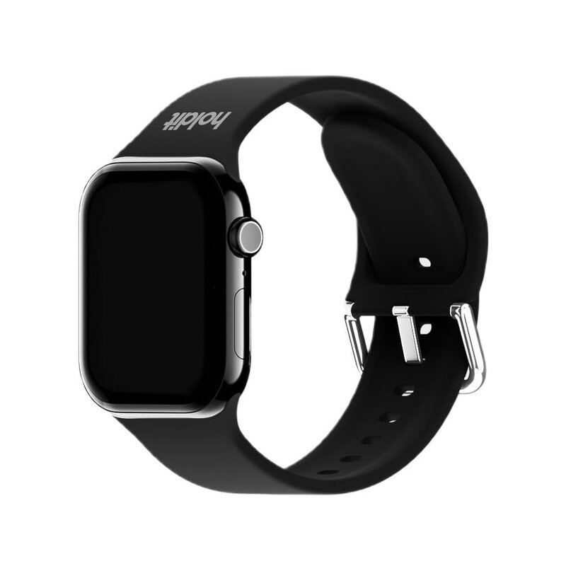 Pasek HOLDIT Silicone do Apple Watch do koperty 40/41/42 mm Czarny