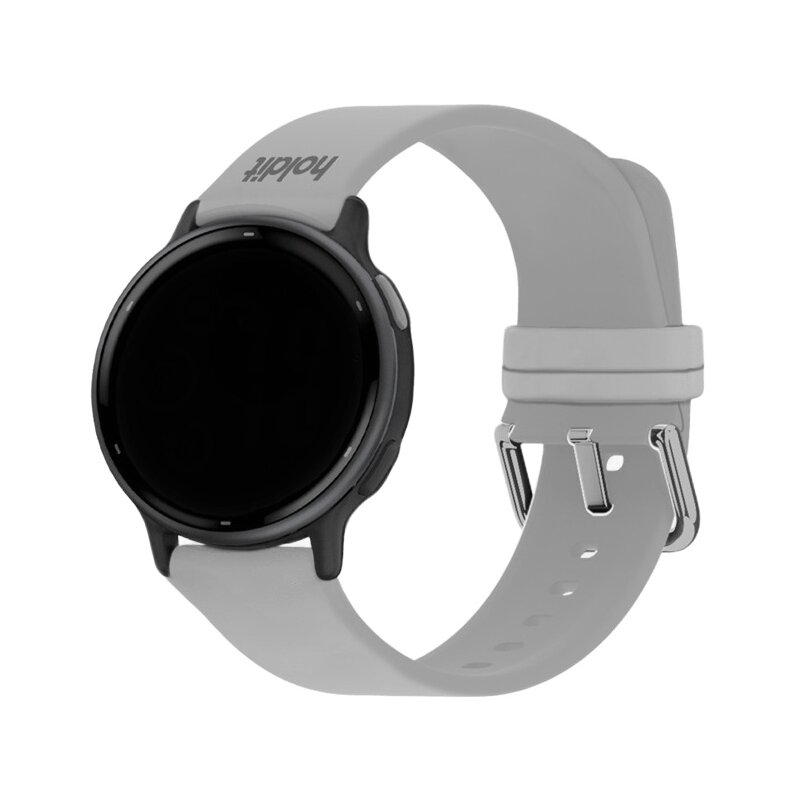 Pasek HOLDIT Silicone do Samsung Galaxy, Garmin, Huawei (szerokość paska 22 mm) Szary