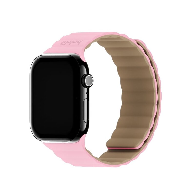 Pasek HOLDIT Silicone do Apple Watch do koperty 40/41/42 mm Różowo-beżowy