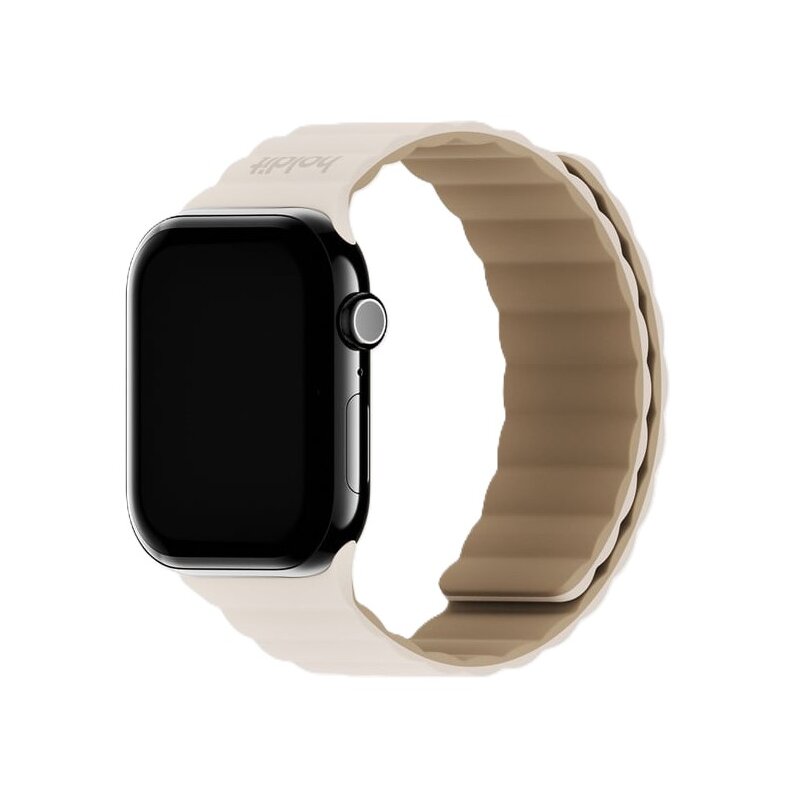 Pasek HOLDIT Silicone do Apple Watch do koperty 44/45/46/49 mm Beżowy
