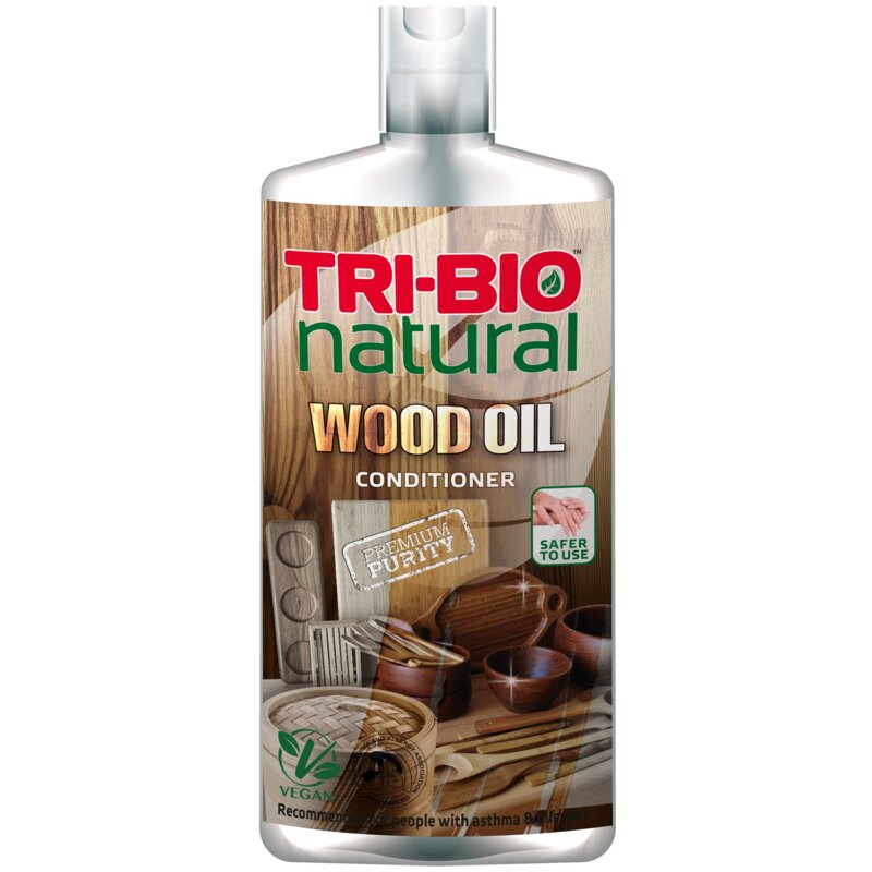 Olejek do pielęgnacji akcesoriów kuchennych z surowego drewna TRI-BIO TRB05247 250 ml
