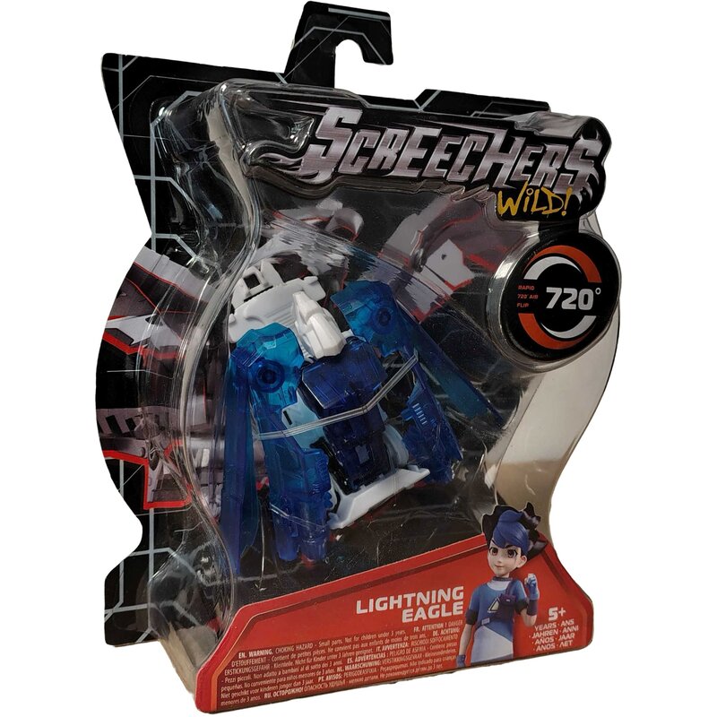 Figurka ALPHA Screechers Wild! Transformujący Pojazd Lightning Eagle Niebieski Orzeł 685003
