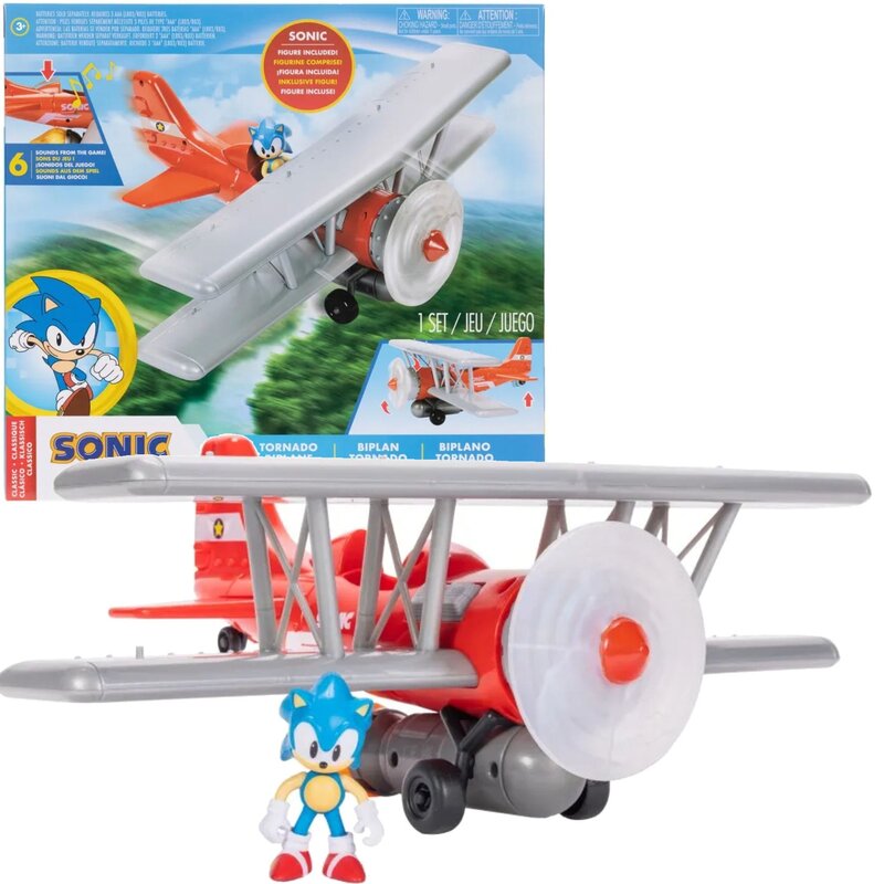Figurka JAKKS PACIFIC Sonic The Hedgehog Tornado Biplane 42328