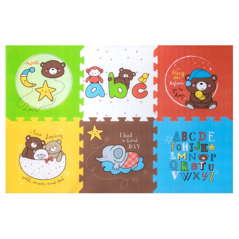Mata piankowa HUMBI Puzzle 60 x 60 x 1 cm (6 elementów)