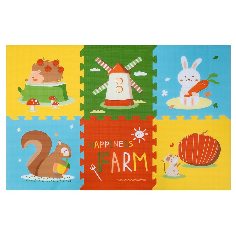 Mata piankowa HUMBI Puzzle 60 x 60 x 1 cm (6 elementów)