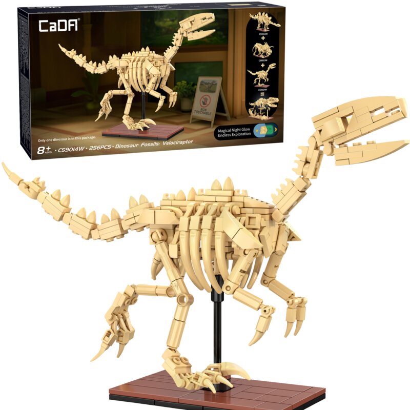 Klocki plastikowe CADA Dinosaur Fossils Velociraptor C59014W