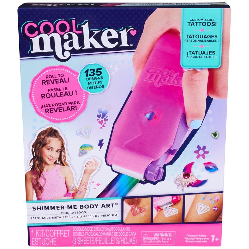 Zestaw kreatywny SPIN MASTER Cool Maker Shimmer Me Body Art Tatuaże