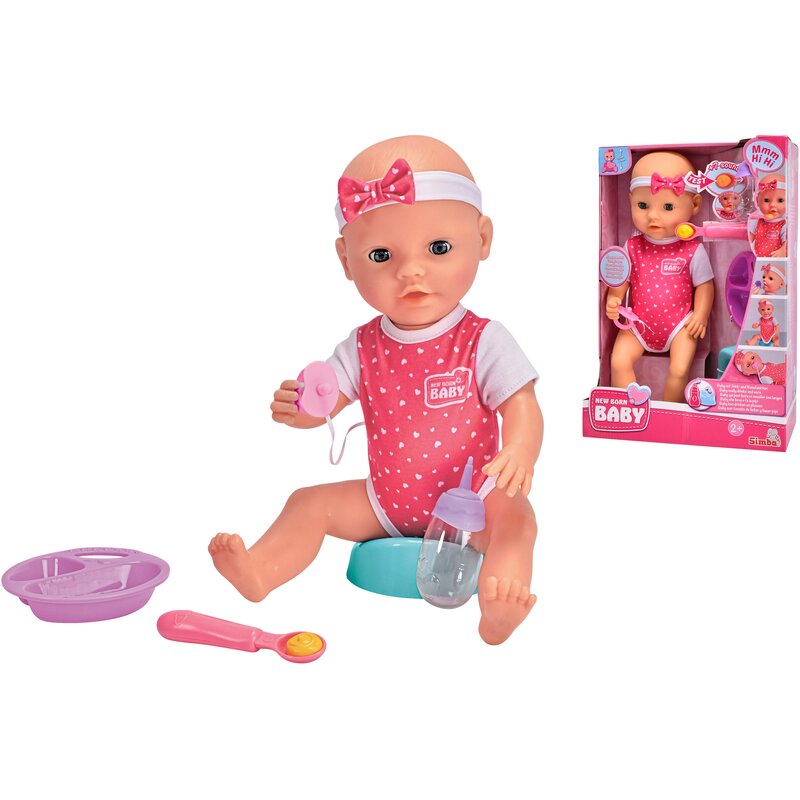 Lalka SIMBA New Born Baby Głodny bobas 105030518